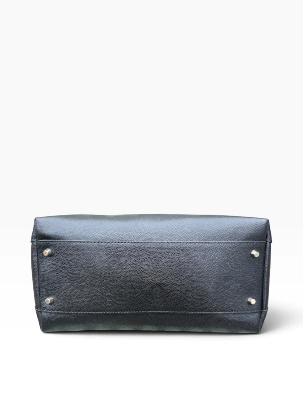 Classic Furla Black Leather Satchel Crossbody Bag Gold Hardware Made in Italy